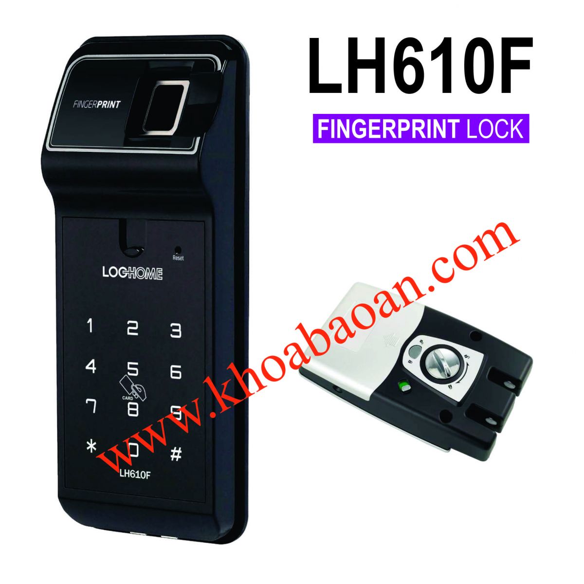 Khóa vân tay Loghome LH610F cửa lùa
